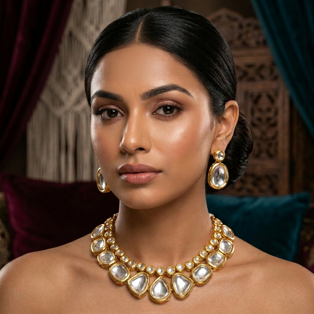 New Reversible Kundan Choker Set