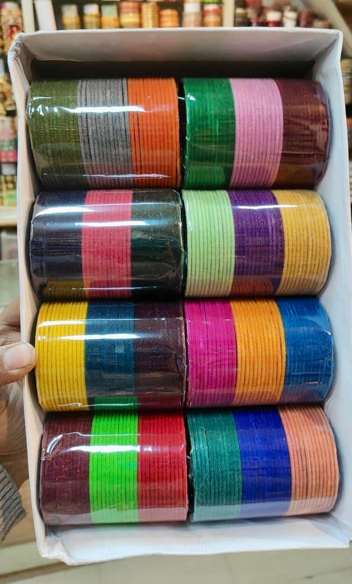 Metal Bangles Combo Box 24 Colours-12 Bangles Each