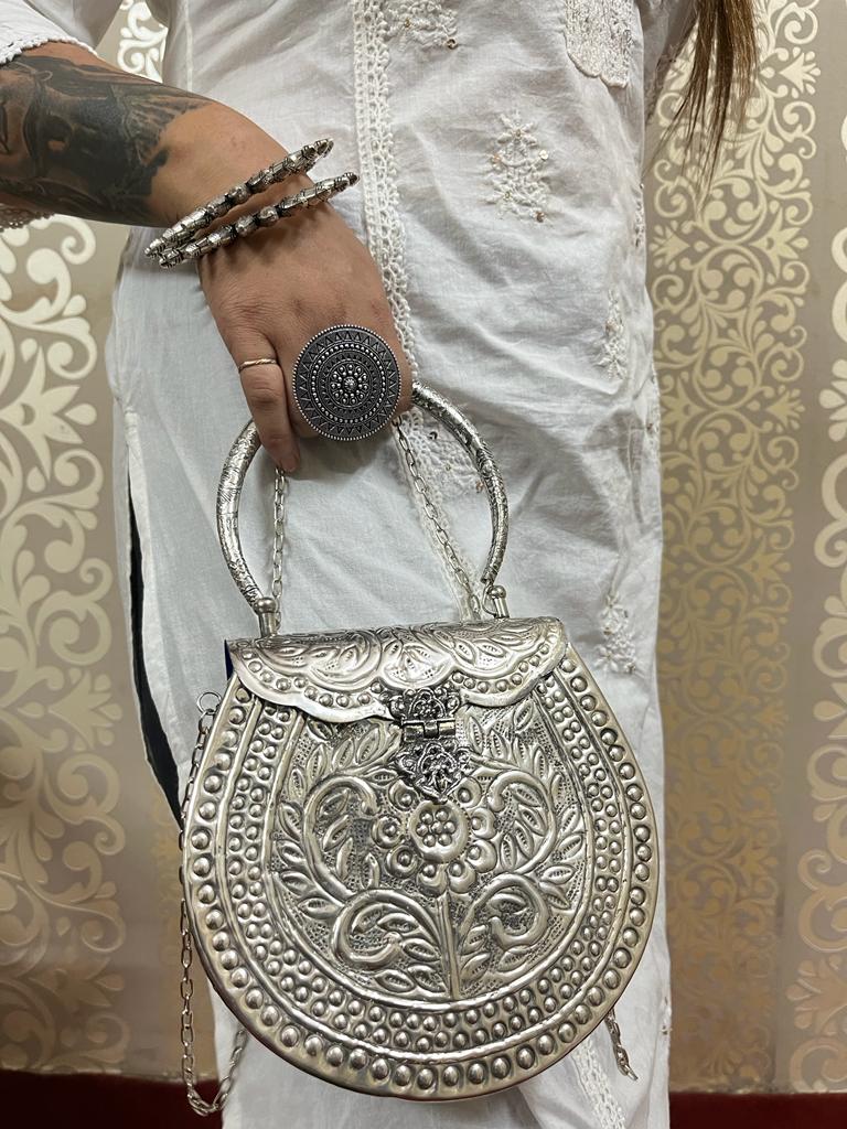 Boho Silver Bags