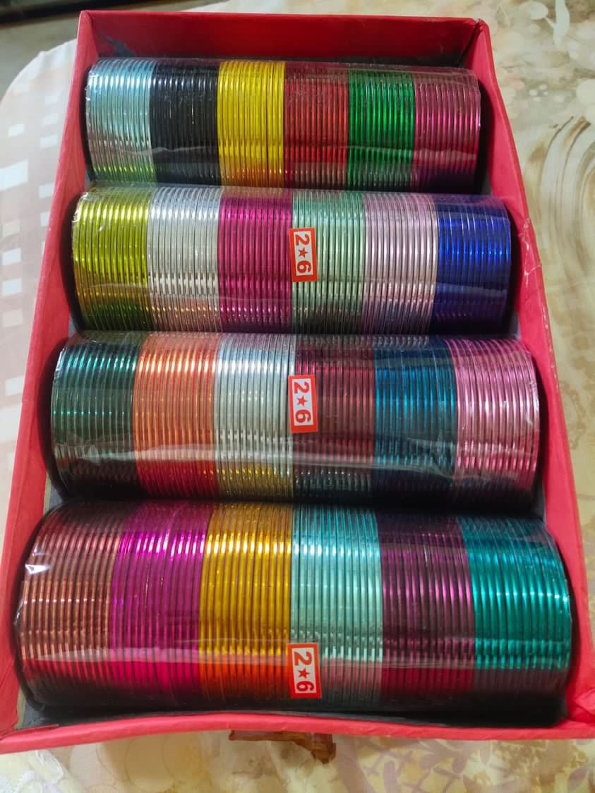 Metal Bangles Combo Box 24 Colours-12 Bangles Each