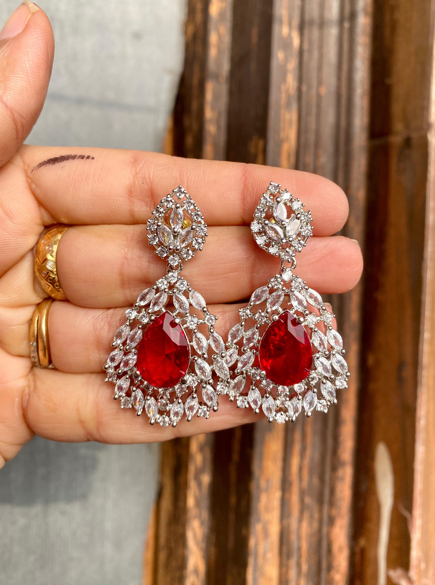 Aayna American Diamond Earrings