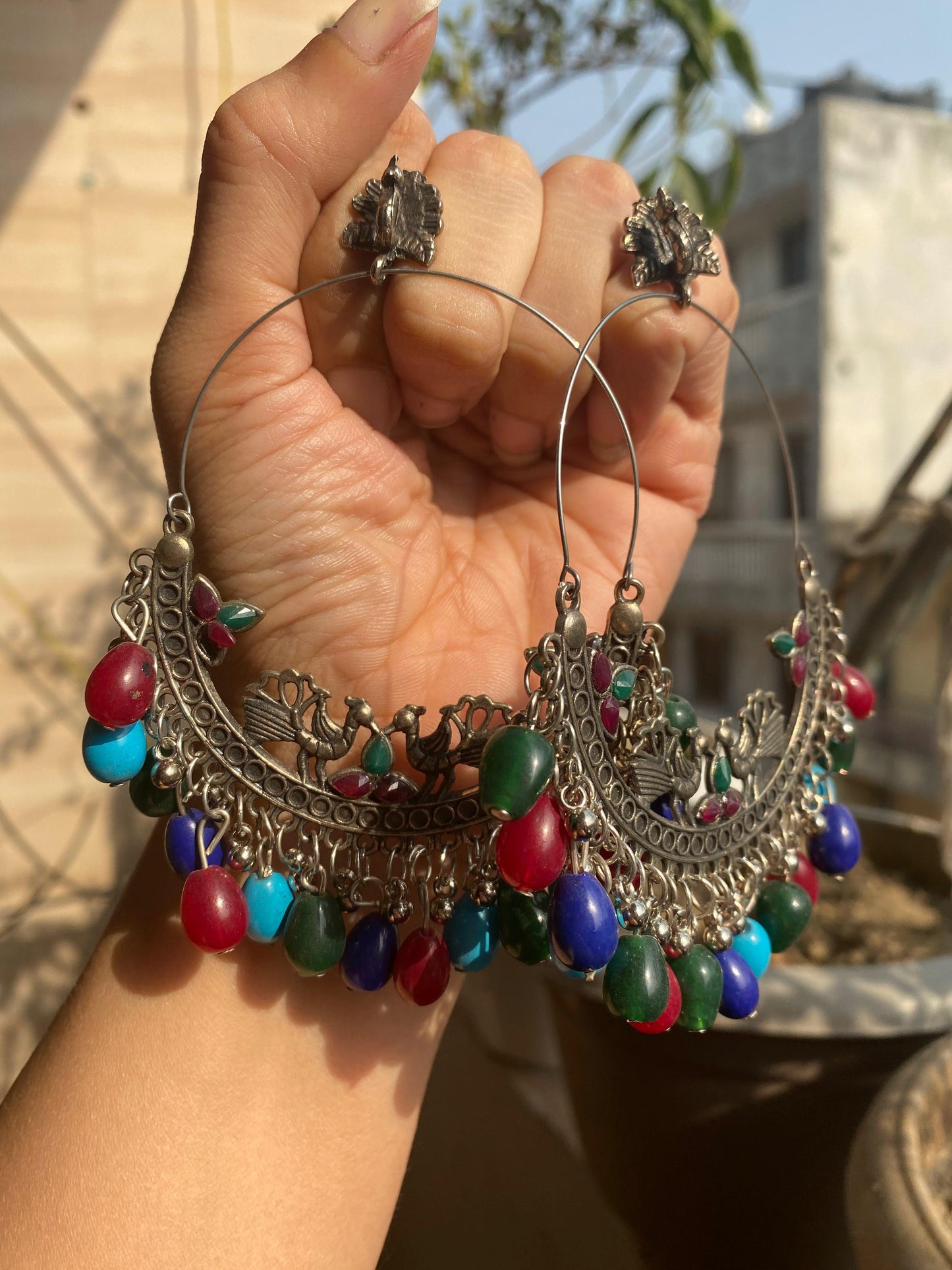 Afghani Oxidized Earrings