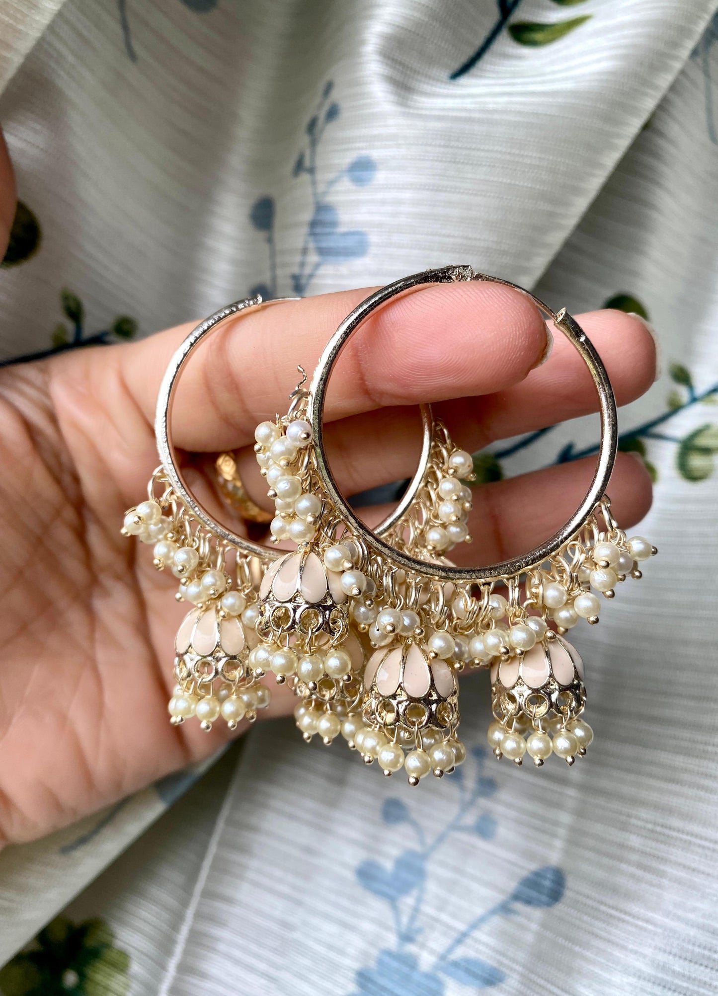 Sabnam Meenakari Jhumka Bali