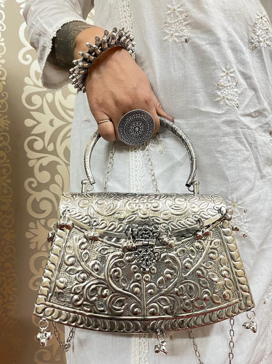 Boho Silver Bags