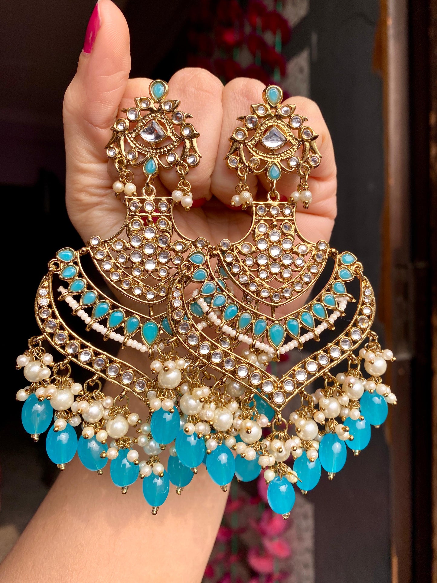 Kundan Long Chandbalis