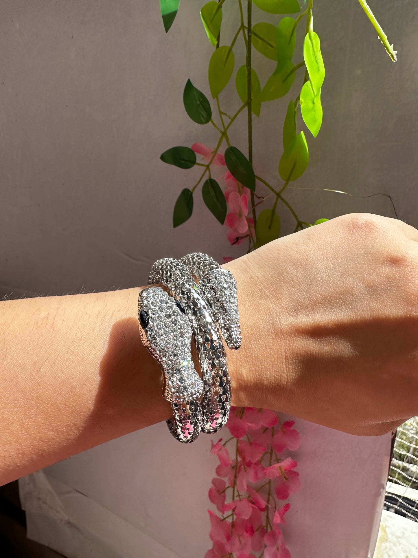 Celebrity inspired Snake wrap style bracelet