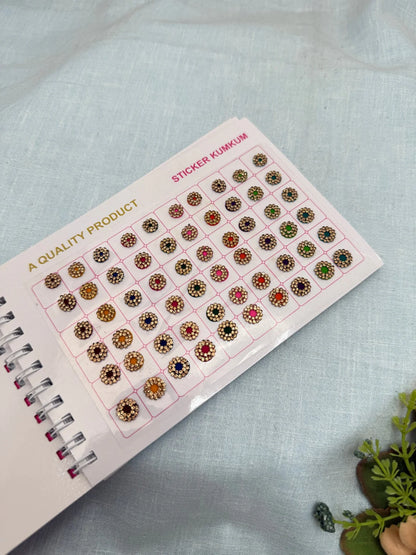 Vidya Bridal Stone Bindi Book