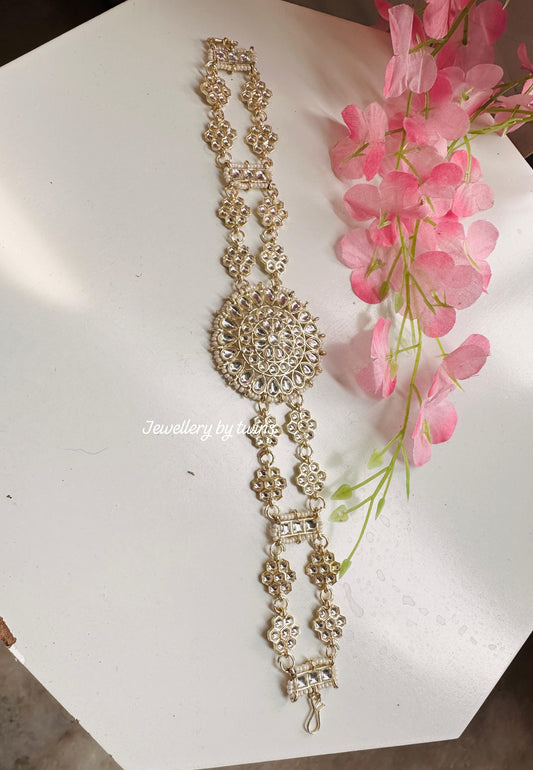 Double layer kundan sheeshphool