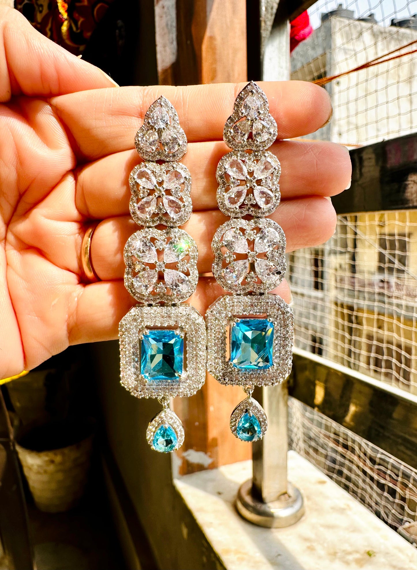 Barsha American diamond danglers