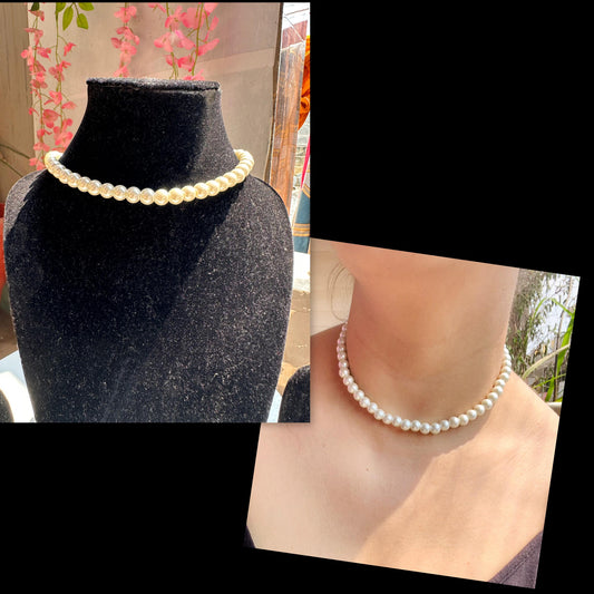 SIngle line pearl choker