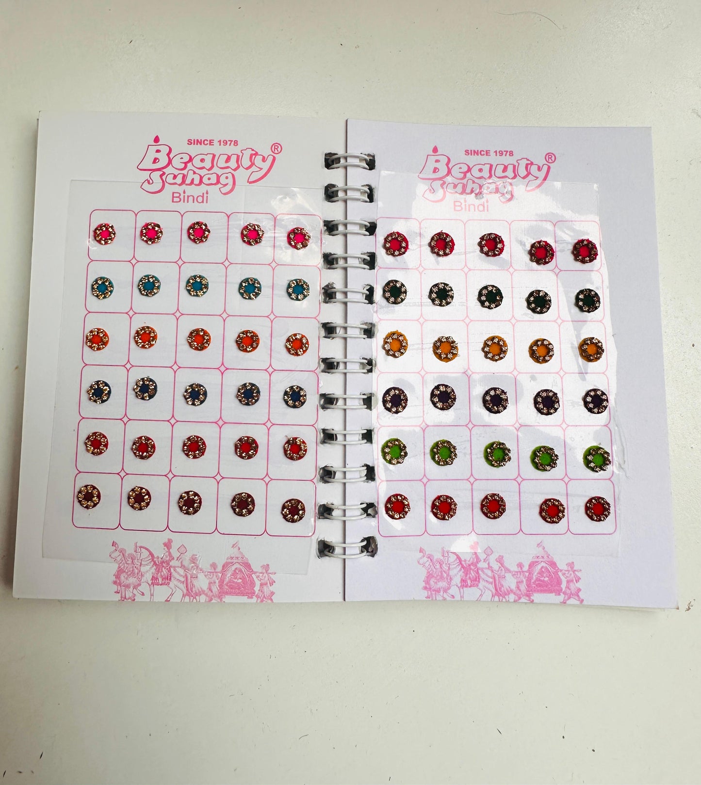 Mini stone bindi booklet