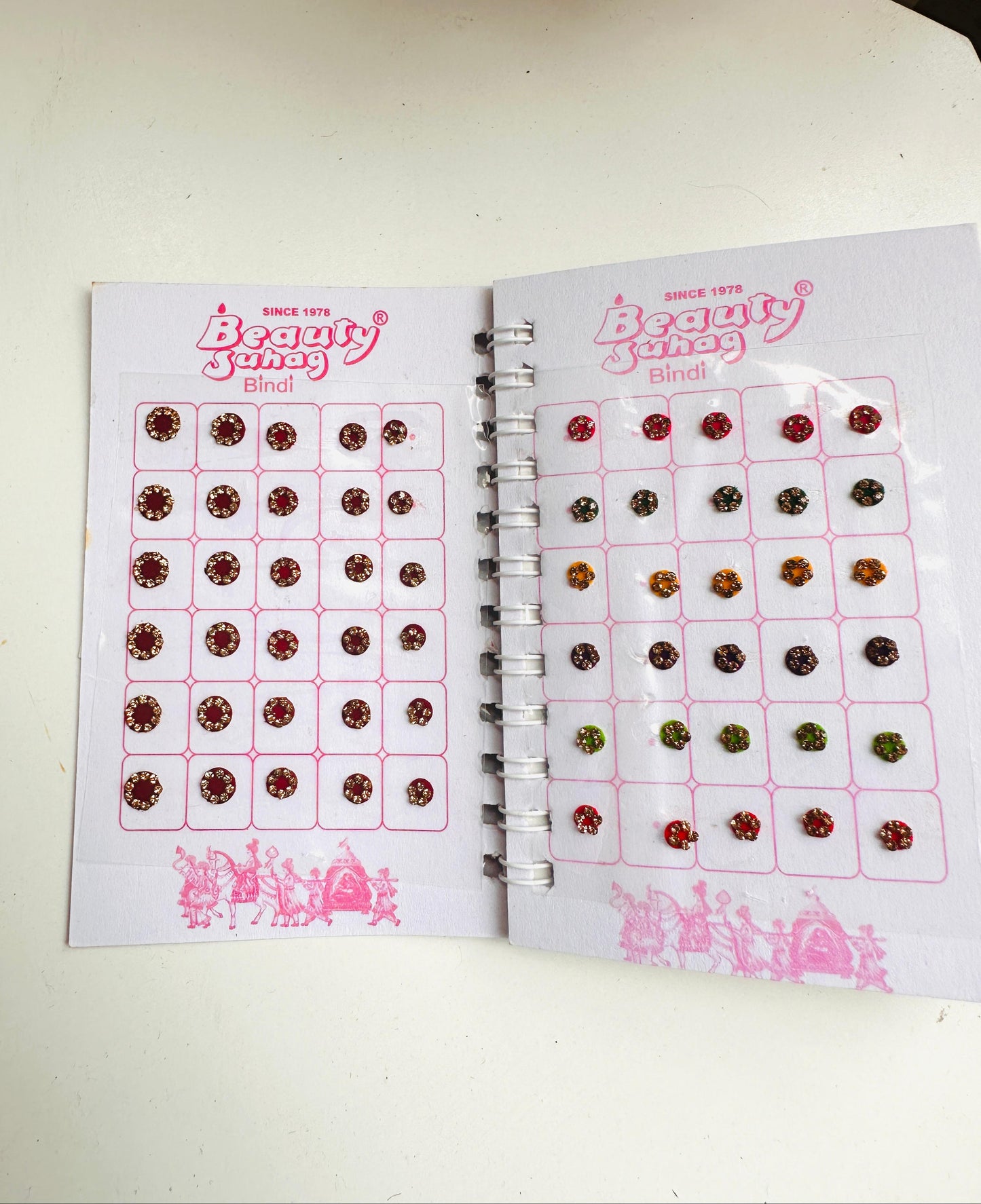 Mini stone bindi booklet