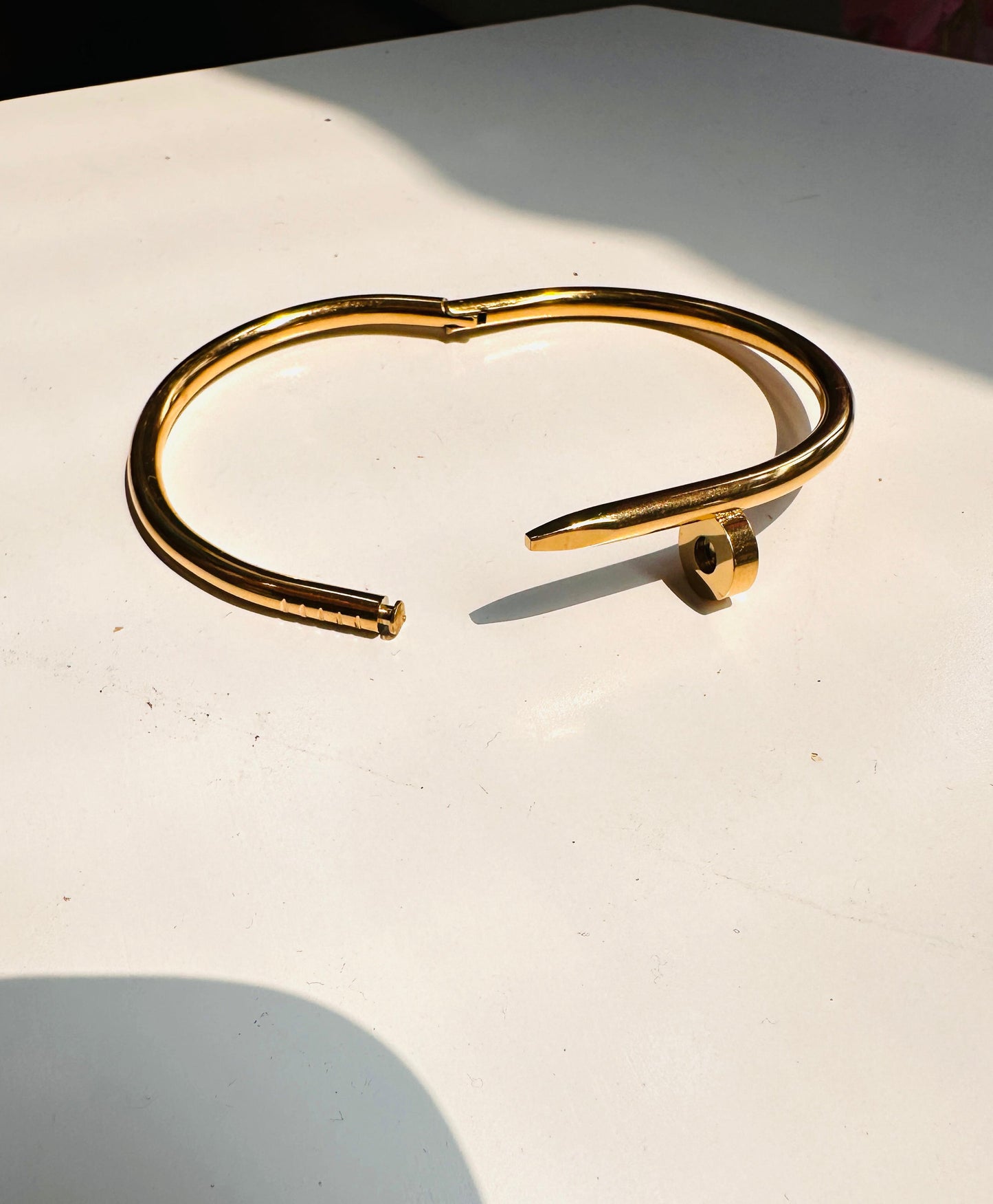 18k gold plated Anti Tarnish Cartier Nail Bracelet