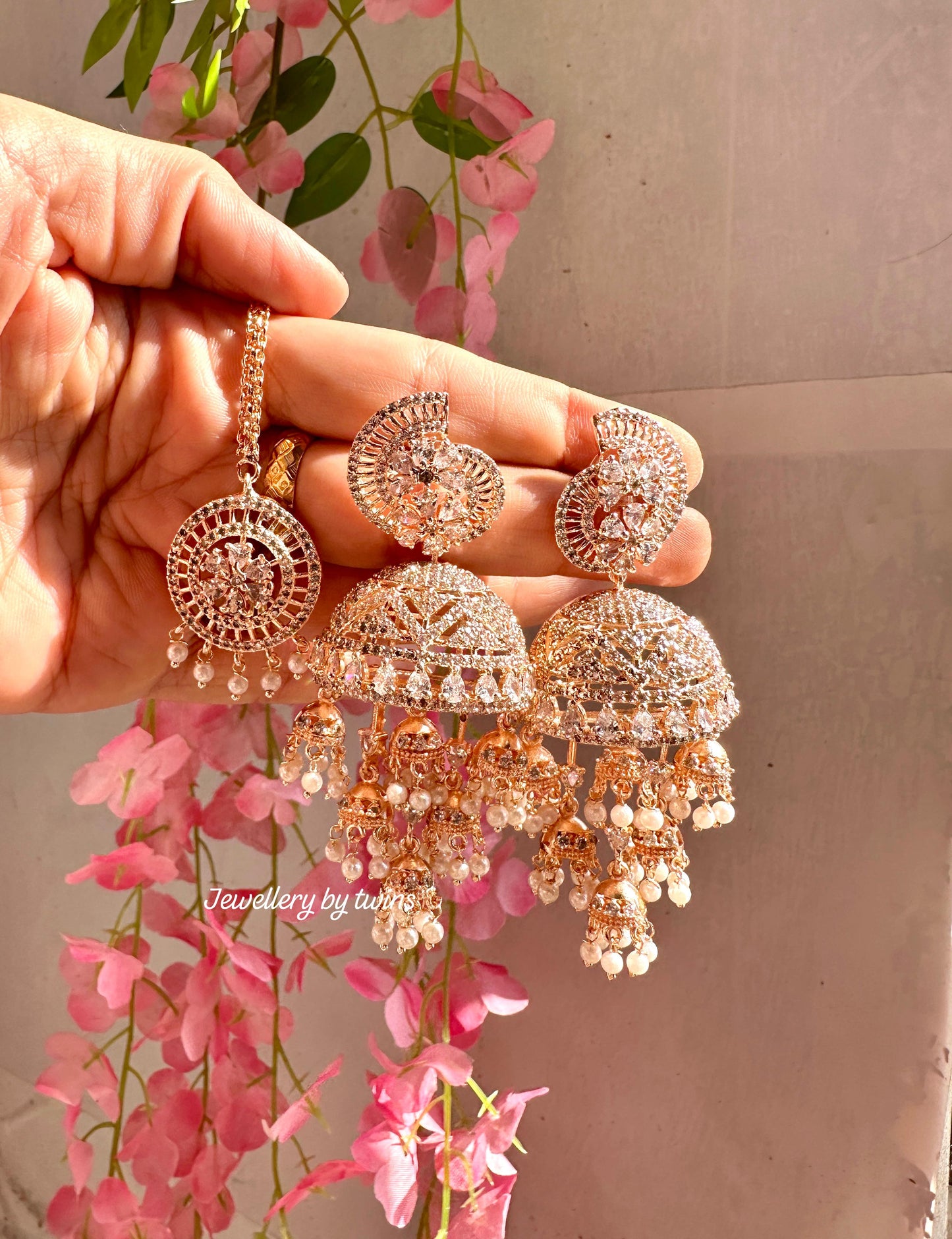 Khubsurat jhumka set