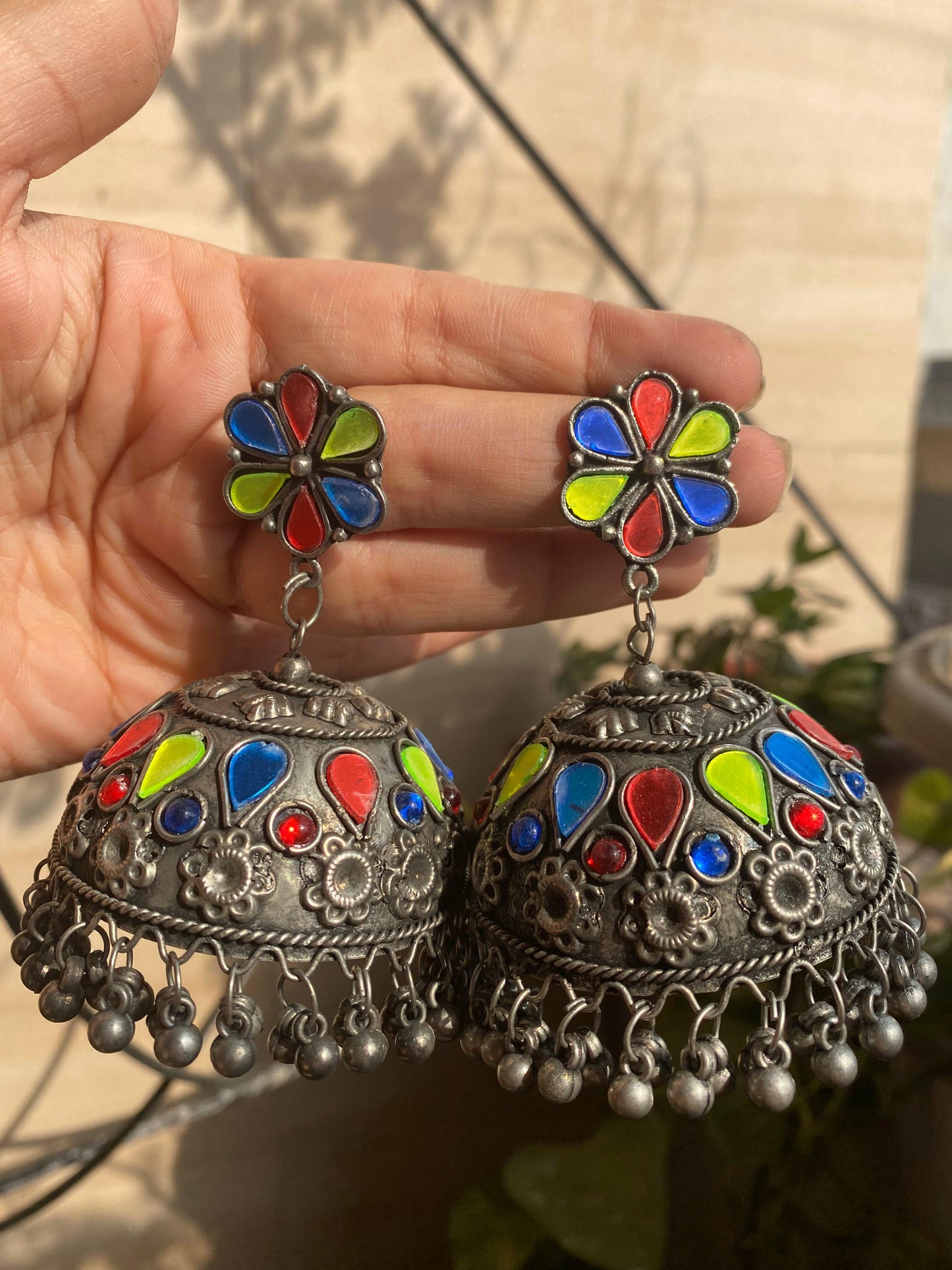 Afghani Oxidized Earrings