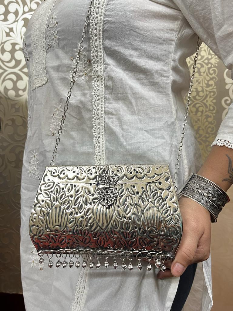 Boho Silver Bags