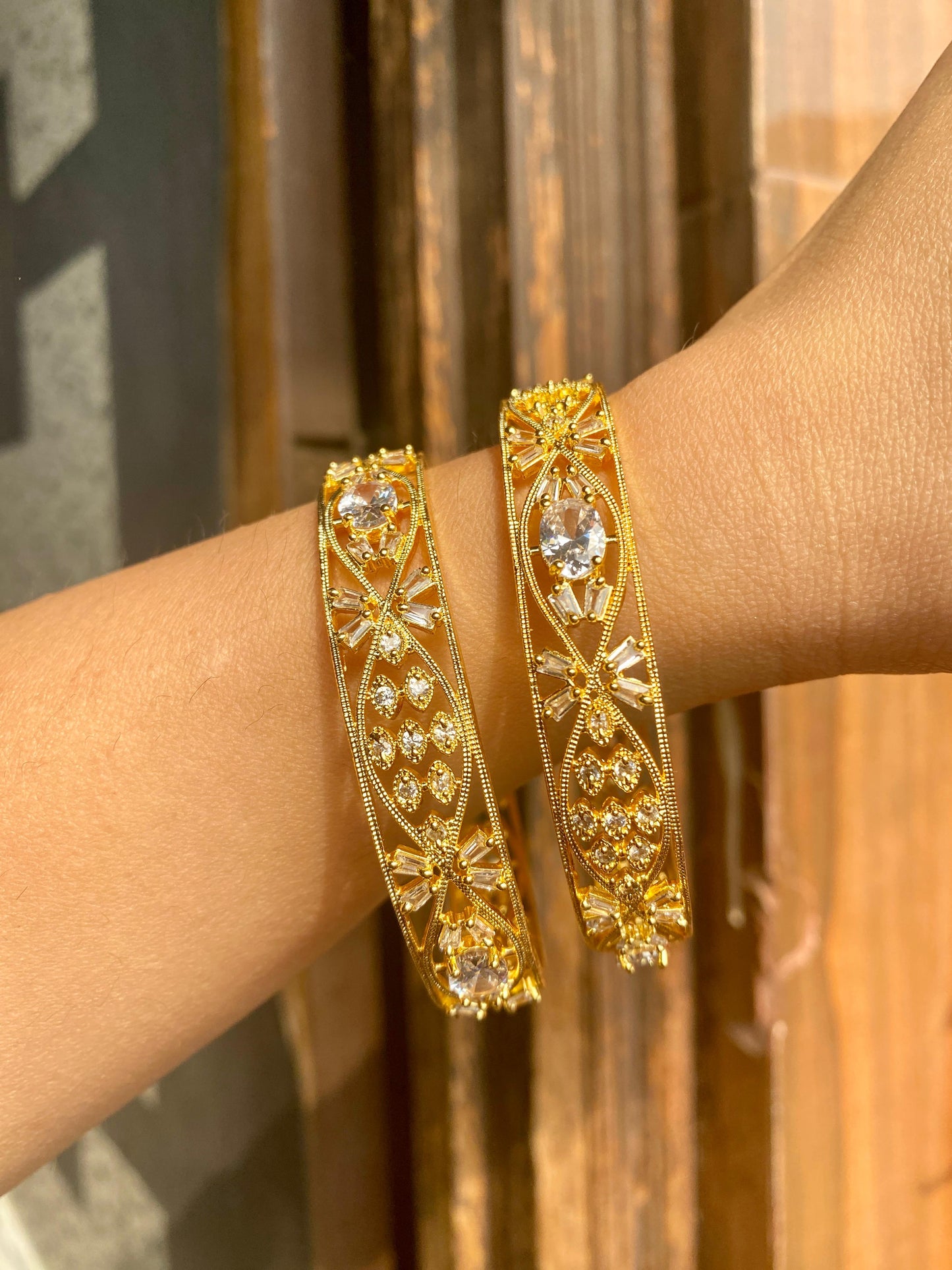 Aisha American Diamond Bangles