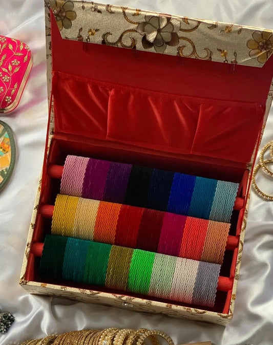 Velvet Zig-Zag Bangles Combo