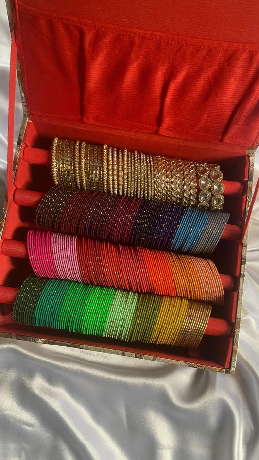 Kundan Bangles Combo Box