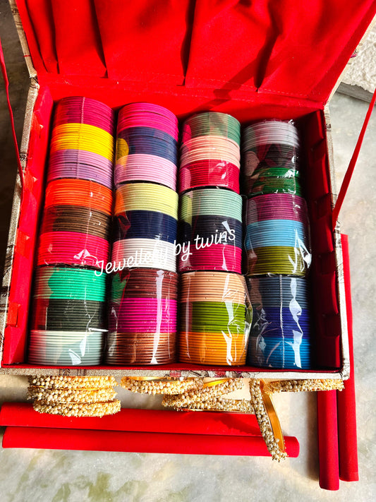 36 Colours Matt Bangles Combo