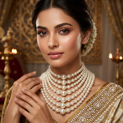 Alia Layered Pearl Necklace