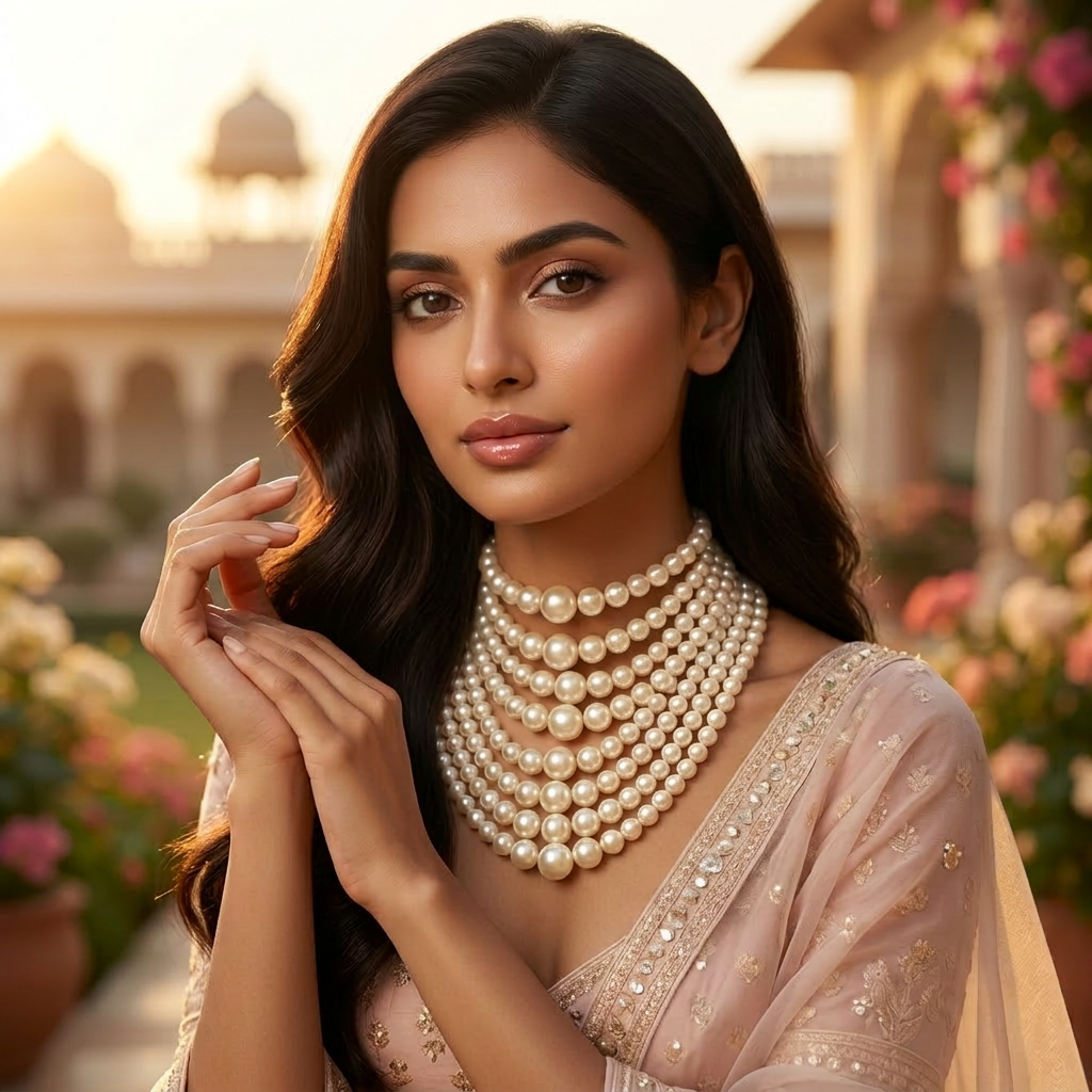 Alia Layered Pearl Necklace