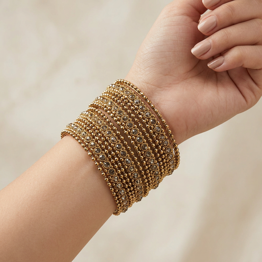 Copper Bangle Stack