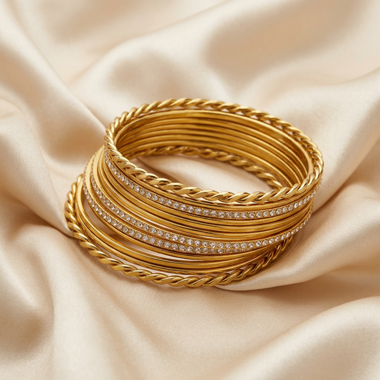 Gold Stone Set