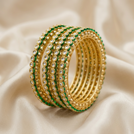 Kundan Rajwada Bangles