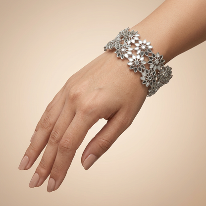 Mirror Flower Bangles