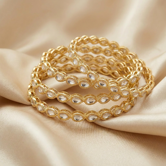 Paan Kundan Bangles