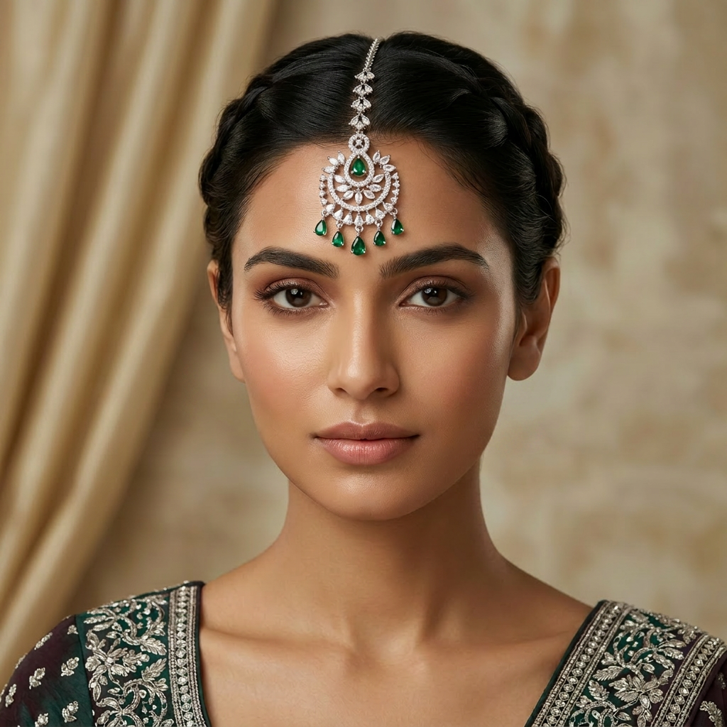 JBT Zarina American Diamond Tikka Bindiya