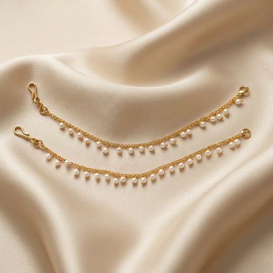 Single Layer Pearl Earchain