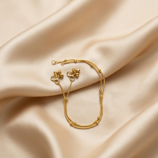 Sleek Gold Plated Payal
