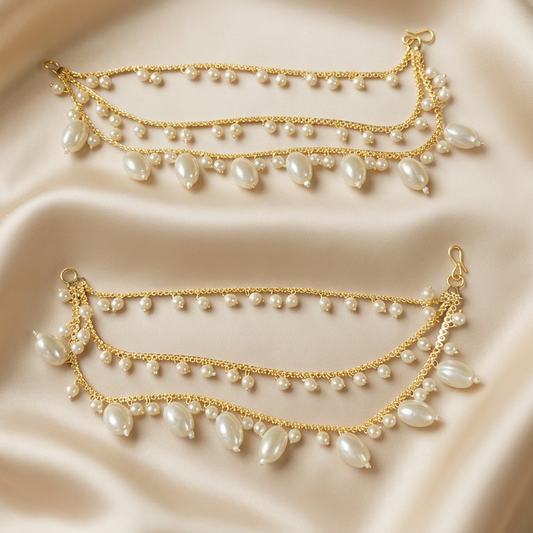 Pearl 3 Layer Earchain