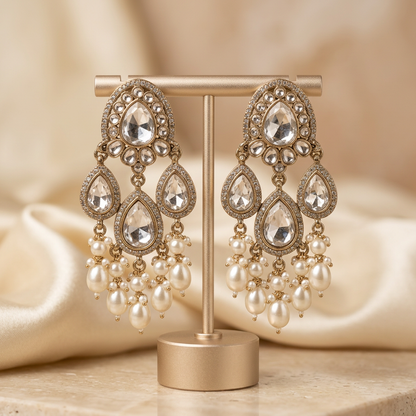 Risha Polki kundan Earrings