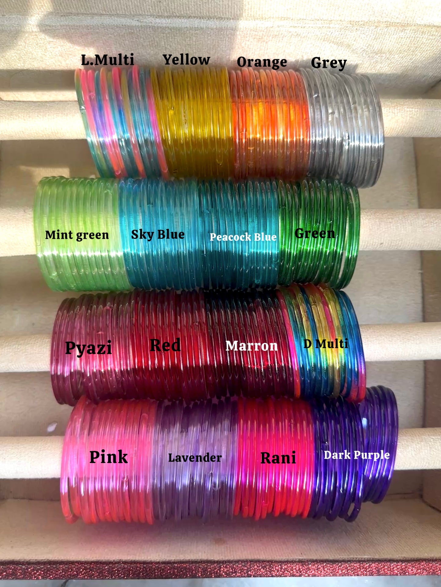 JBT Plain Glass Bangles Box