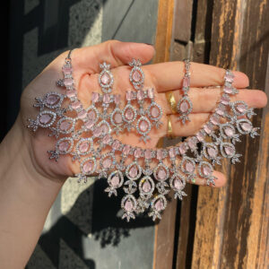 JBT American diamond necklace set