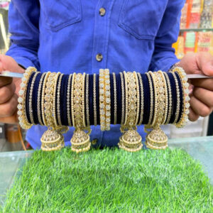 JBT Pakeezha Bridal Jhumka Bangle Set For Both Hands