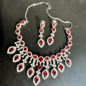 JBT Daseena American Diamond Hanging Set