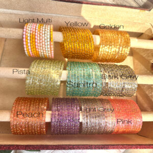 JBT Patsel Shade Rain Drop Glass Bangles