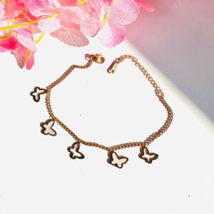 JBT Anti tarnish butterfly bracelet with mother of pearls