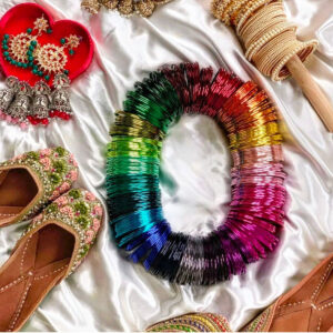 JBT Glass Look Metal Bangles