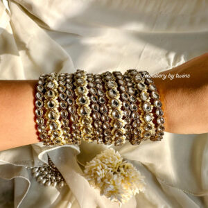 JBT New kundan and polki bangles stack