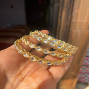 JBT Paan kundan bangles