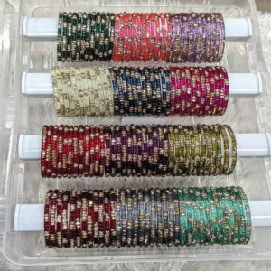 JBT Pihu Glass Stone Bangles