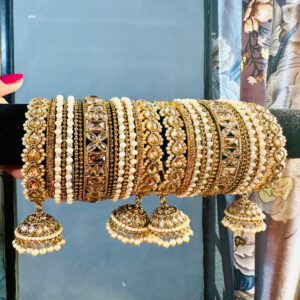 JBT Sahiba polki bangle set