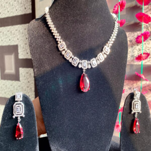 JBT Saira american diamond necklace set