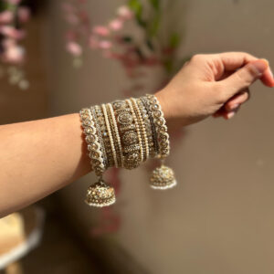 JBT Sahiba Bridal Polki Bangle Set