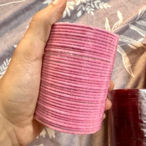 JBT Metal Velvet Bangles pack of 36